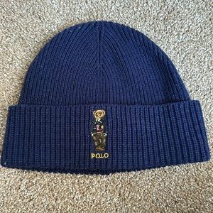 Navy Polo Bear Hat